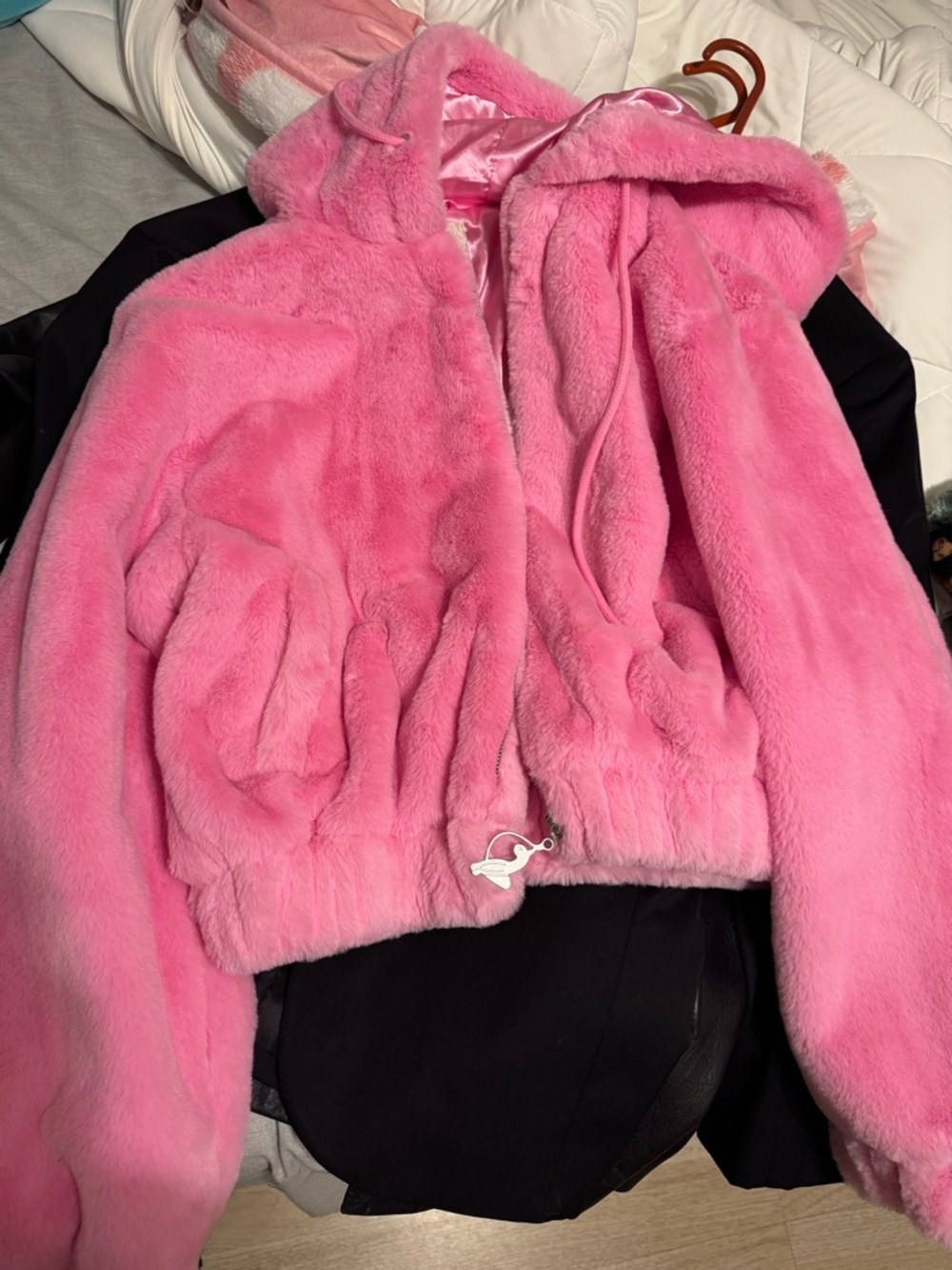 Forever 21xbabyphat Pink Faux Fur Jacket - Picture 4 of 4